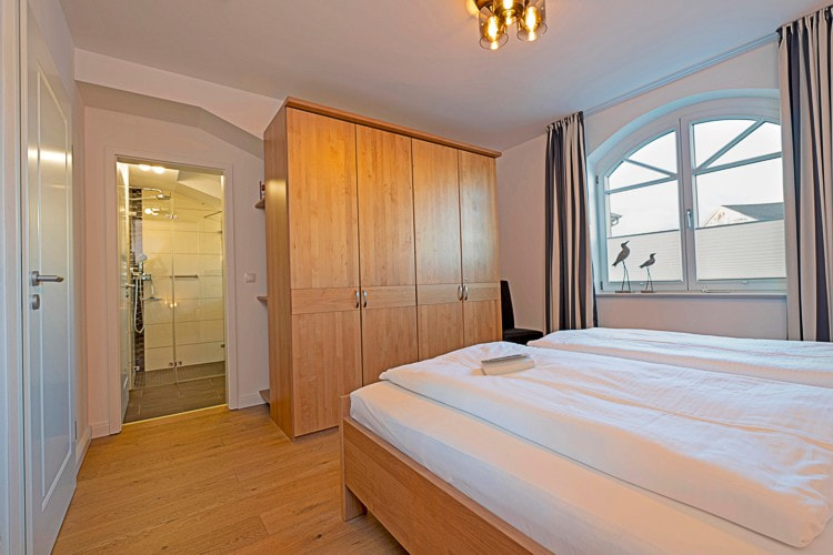 Villa Fabiola - Appartement ''Sonnendeck'' - 1. Schlafzimmer mit Doppelbett